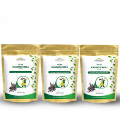 VEDIKROOTS Kaunch Beej Powder Pack of 3 - bottle and packaging