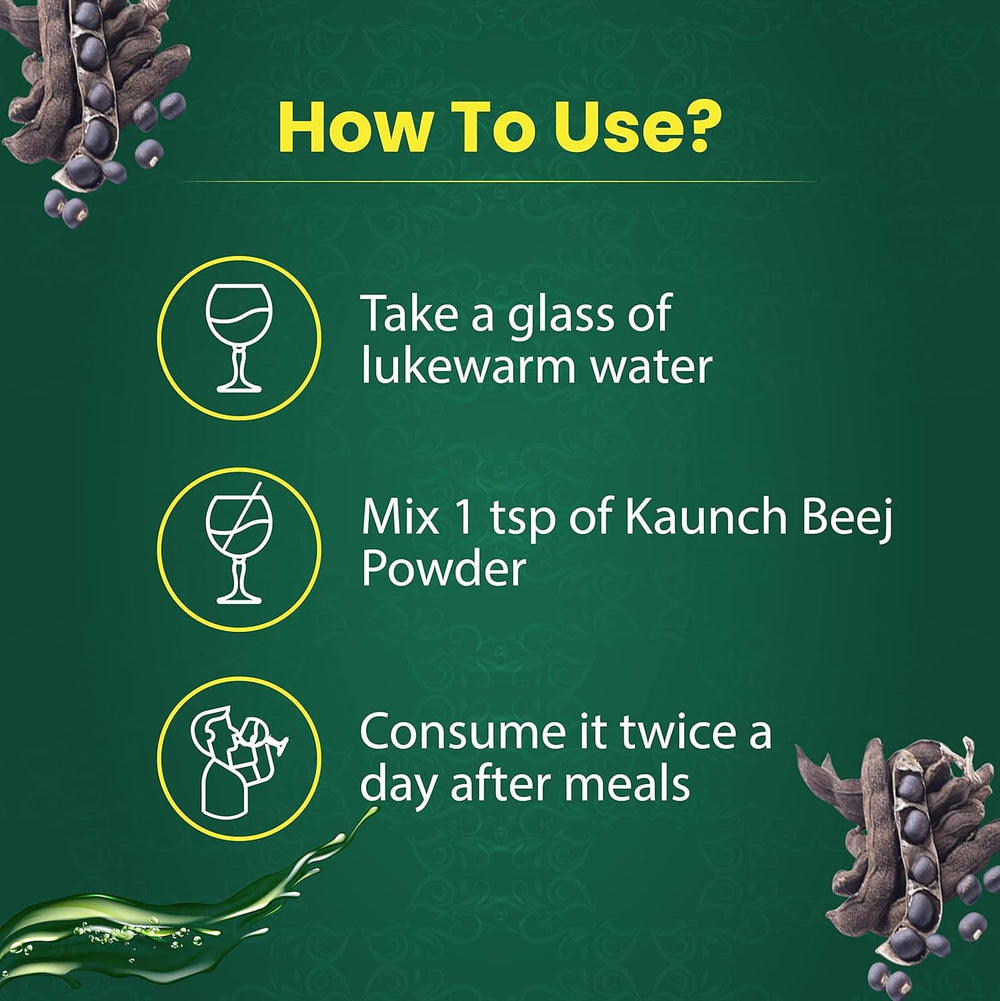 Vegan-friendly Ayurvedic Kaunch Beej Powder