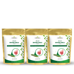 Front view of Vedikroots Bhumi Amla powder packaging