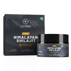 VedVision Shilajit Resin 400mg bottle label