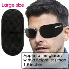 Lightweight patches that fit most glasses
