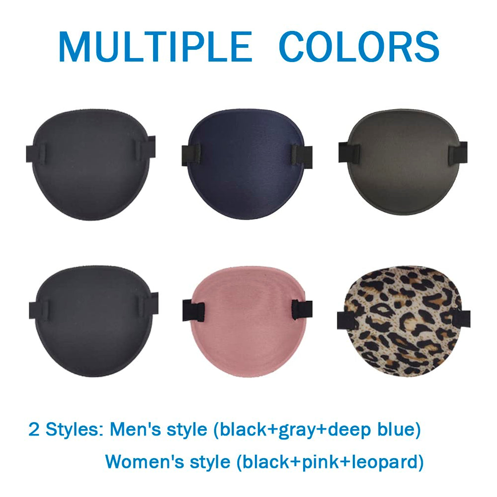 Eye patch pack contents: 3 patches with adjustable headband (13-22 inches)