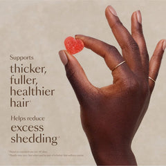 Close-up of VEGAMOUR GRO Biotin Gummies strawberry flavor