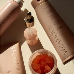 Supplement facts panel on GRO Biotin Gummies bottle