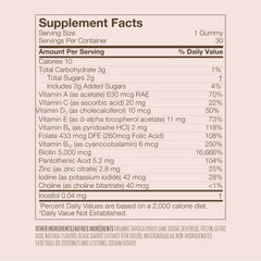 Strawberry-flavored biotin gummies in hand