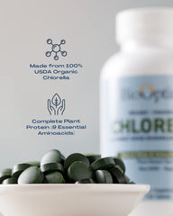 Vegan additive-free chlorella supplement