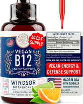 Vegan Vitamin B12 Liquid bottle with 5000 mcg label