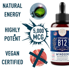 Dropper applying B12 under tongue