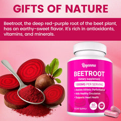 Vegan beetroot capsules packaging