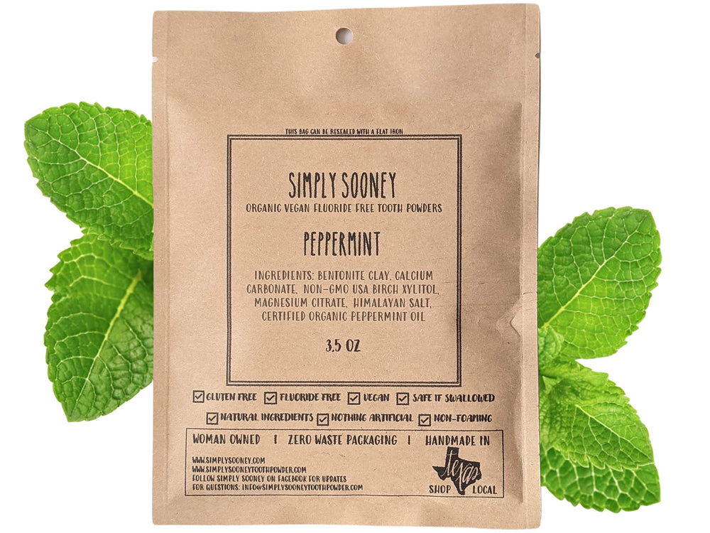 Vegan calcium carbonate in toothpaste powder