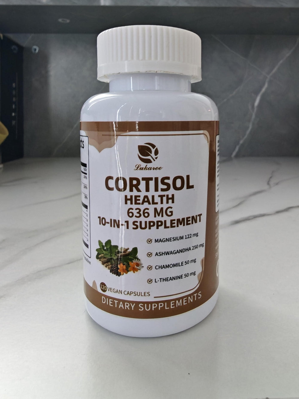 120 vegan capsules in a bottle