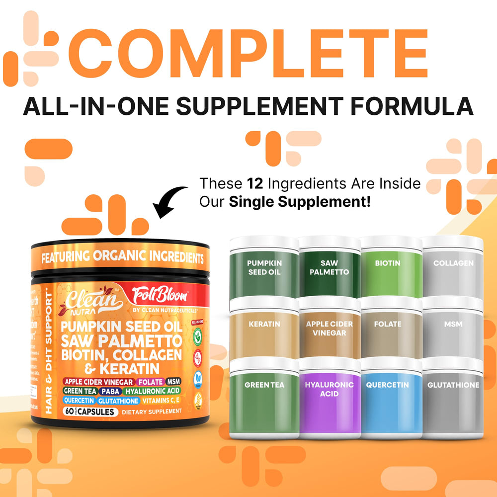 Vegan capsules containing biotin, zinc and other vitamins