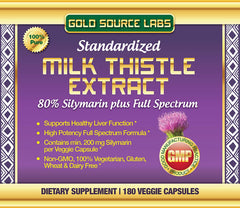 Vegan capsules containing organic milk thistle