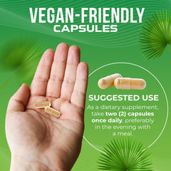 Vegan capsules of Saw Palmetto