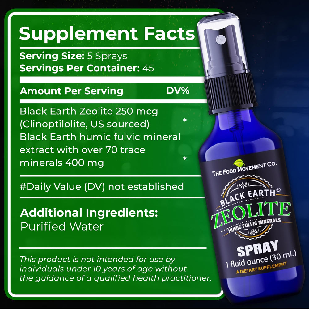 Vegan certified zeolite spray product