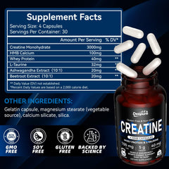 Vegan and clean creatine monohydrate formula