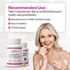 Vegetarian/vegan friendly magnesium bisglycinate formula