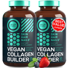 Vegan Collagen Booster Tablets bottle with 60 vegetarian capsules