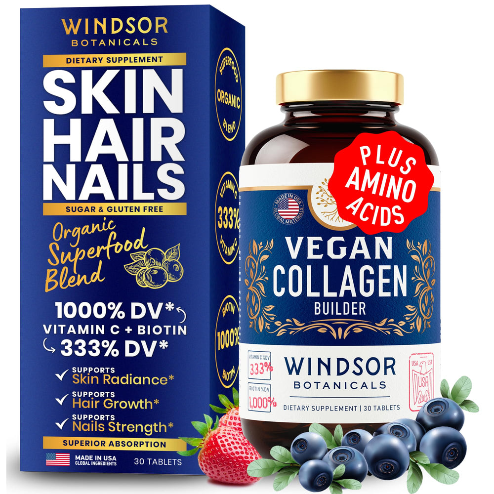 One-a-day vegan collagen tablets – 30 plant-based servings