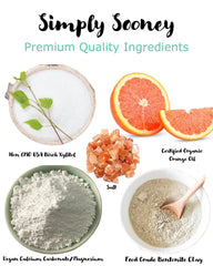 Vegan cruelty-free orange-scent tooth powder