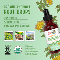 Vegan-friendly Rhodiola Rosea bottle