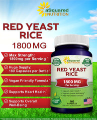 Vegan-friendly Red Yeast Rice capsules