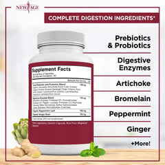 Vegan-friendly digestive supplement capsule