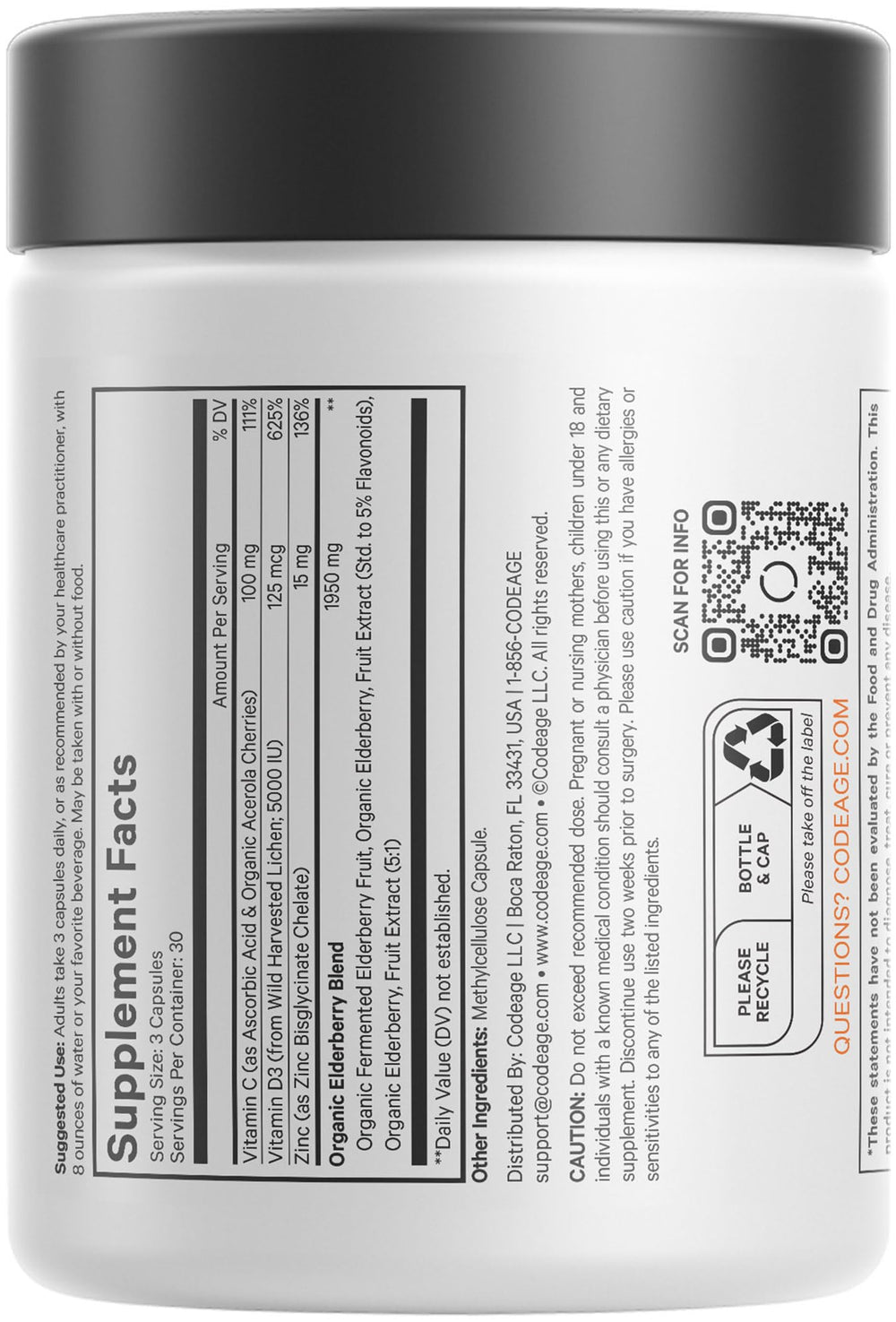 Vegan, non-GMO, gluten-free, dairy-free and soy-free supplement