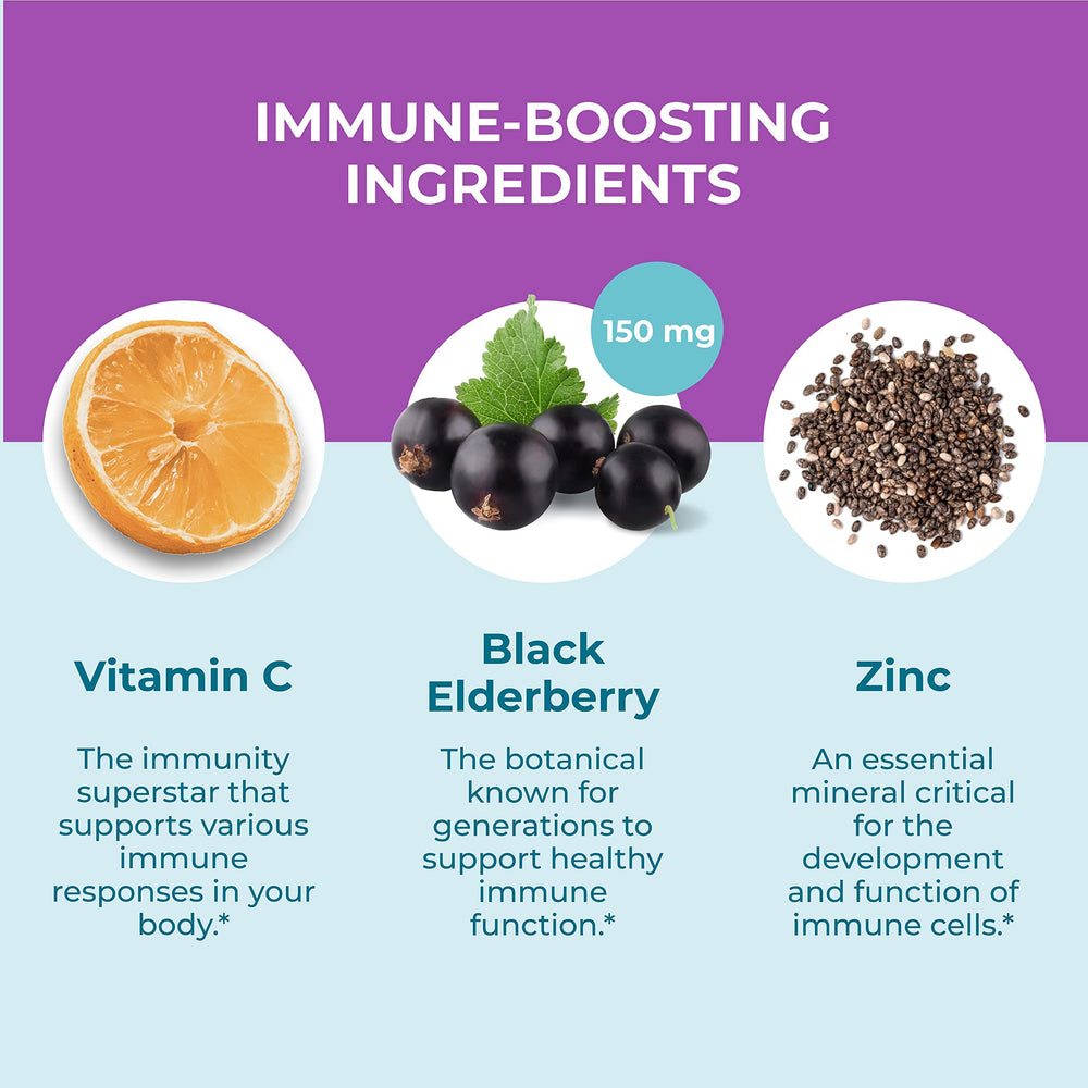 Vegan and gluten-free elderberry gummies