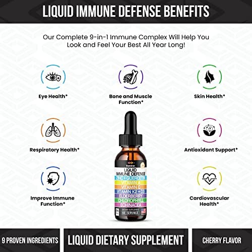Vegan gluten-free liquid immune support formula