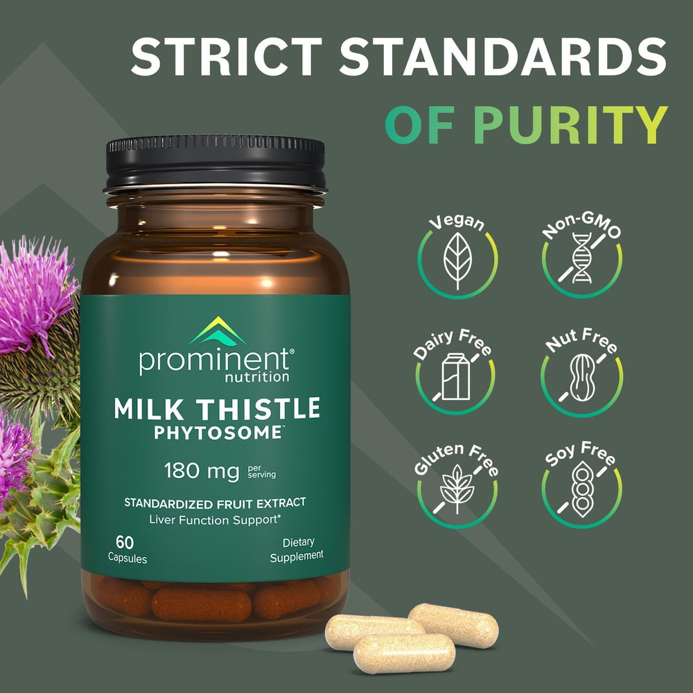 Vegan gluten-free liver health formula with milk thistle