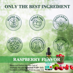 Vegan gluten-free NAD resveratrol supplement packaging