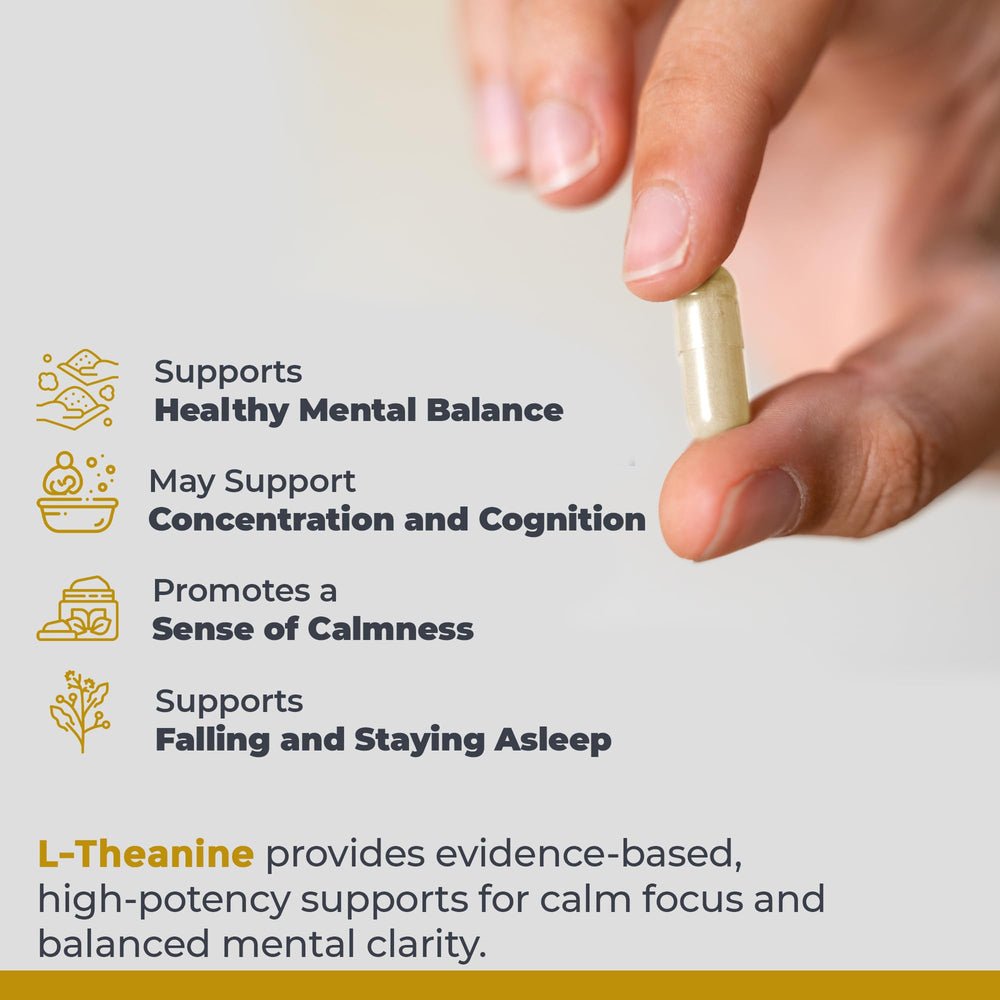 Vegan, gluten-free, soy-free L-Theanine supplement