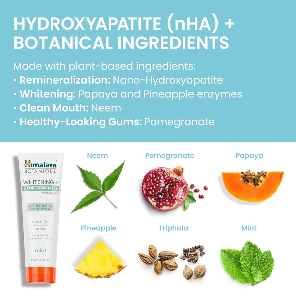 Vegan and gluten-free labels on Himalaya Botanique toothpaste