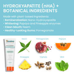 Vegan and gluten-free labels on Himalaya Botanique toothpaste