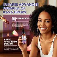 Vegan, plant-based ingredients for kava drops