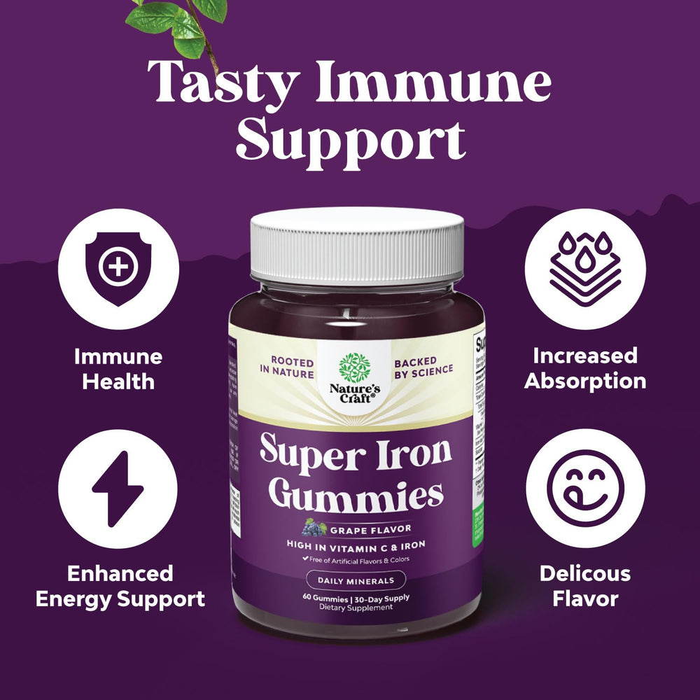 Vegan iron gummies product image