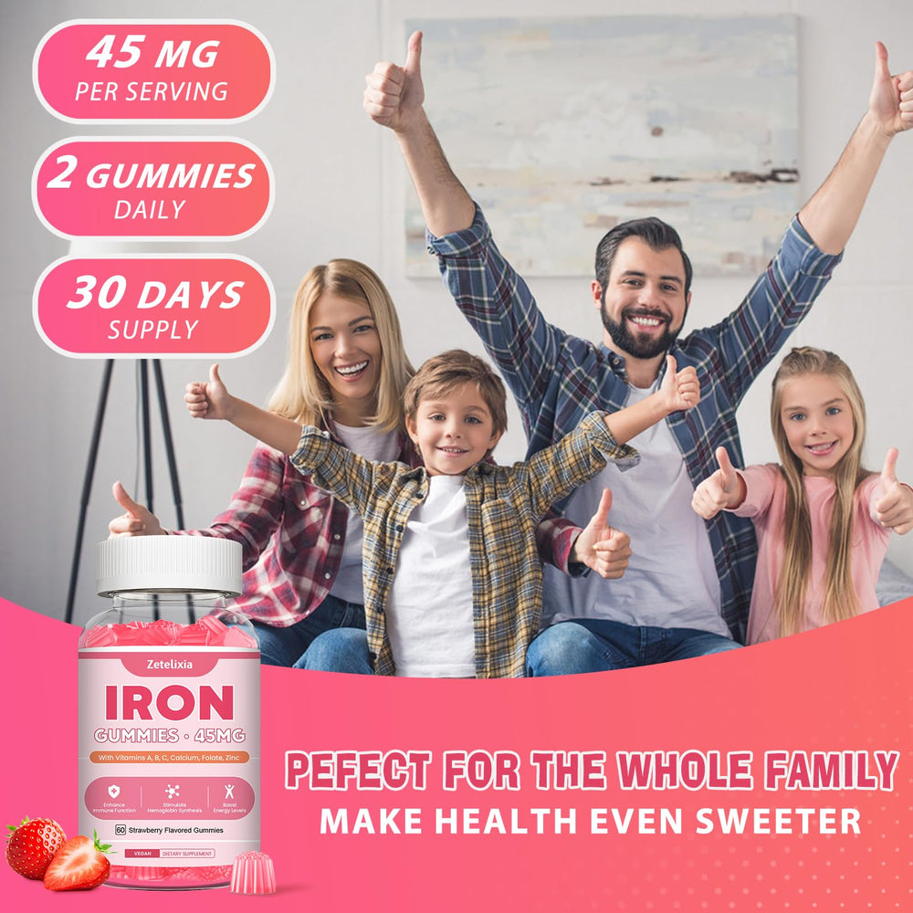 US-made vegan iron gummies production