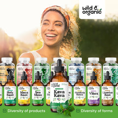 Close-up of vegan kava kava liquid extract
