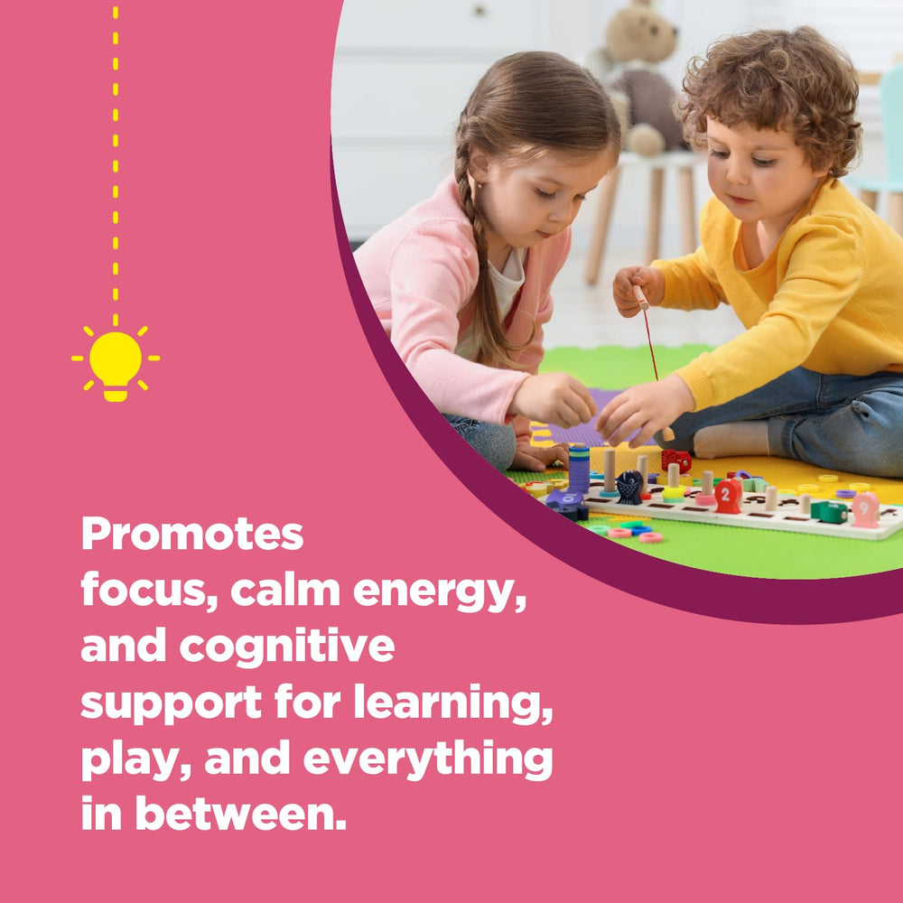 Non-GMO badge for Vegan Kids Focus Gummies