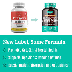 Vegan, lactose-free and gluten-free probiotic