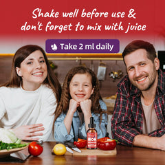 2 oz vegan liquid iron bottle with dropper