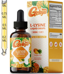 Vegan, non-GMO Lysine liquid drops — sugar-free