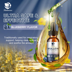 Vegan mullein tincture bottle and dropper