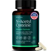 Vegan NAC 600mg liver detox with quercetin and milk thistle