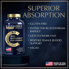 Vegan, non-GMO, gluten-free iron supplement