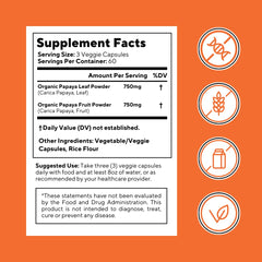 Vegan, non-GMO, gluten-free certification label