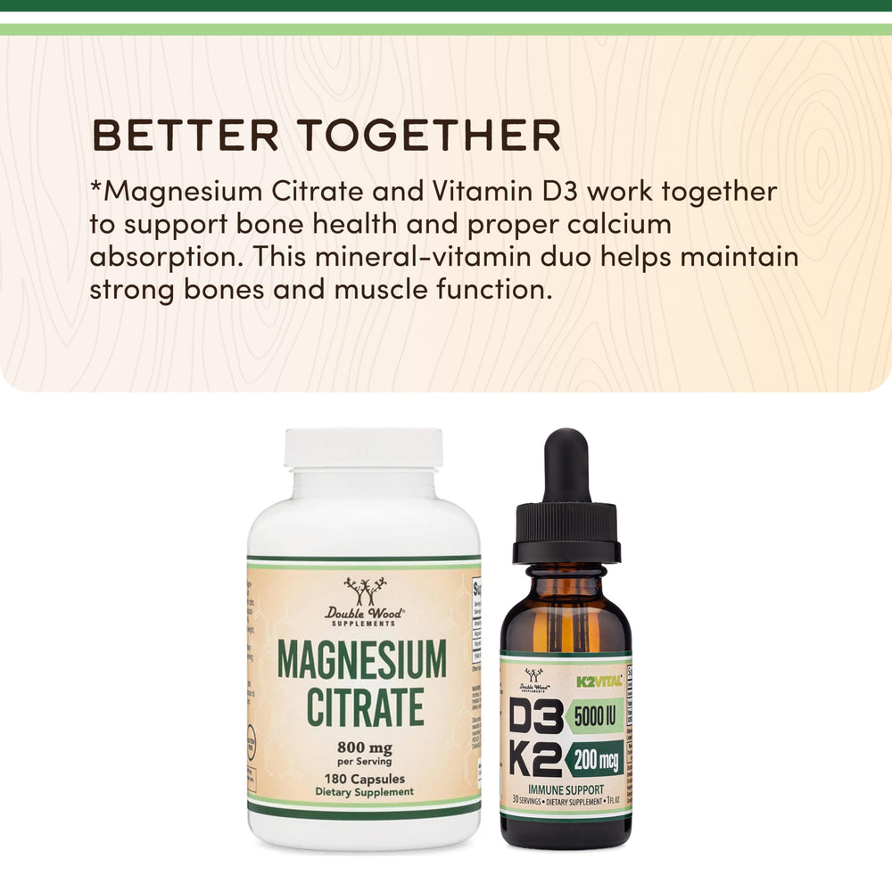 Vegan, Non-GMO, gluten-free label on magnesium citrate