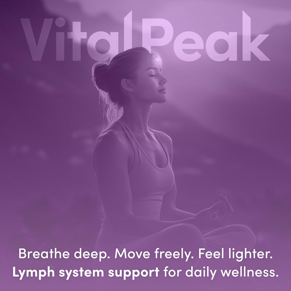 Vegan, non-GMO, gluten-free Lymph Peak supplement