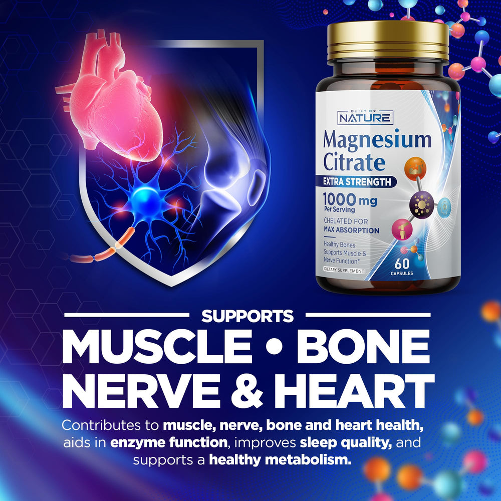 Vegan, non-GMO, gluten-free magnesium citrate capsules